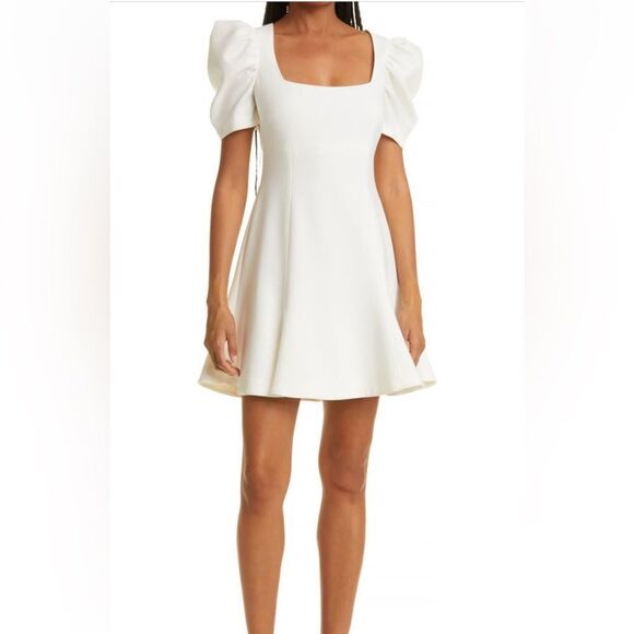 Likely Alia Puff Sleeve Skater Dress - Picture 1 of 4